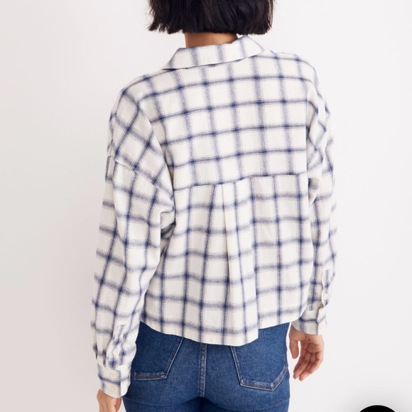 MADEWELL Plaid Button-Up Shirt SIZE L - Picture 2 of 11